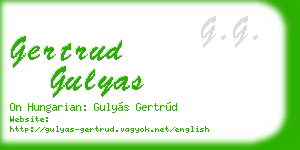 gertrud gulyas business card
